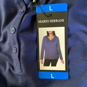 - Mario Serrani Ladais Henley long sleeve top